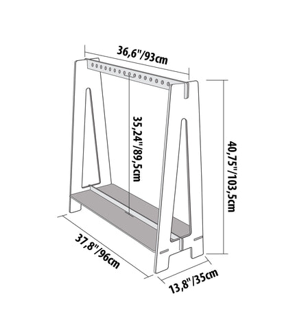 Toddlers Clothing Rack for Hangers ver 2