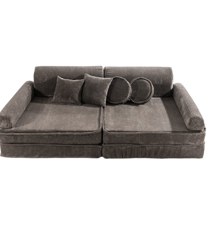 Large Modular Sofa for Kids - Premium Corduroy Brown