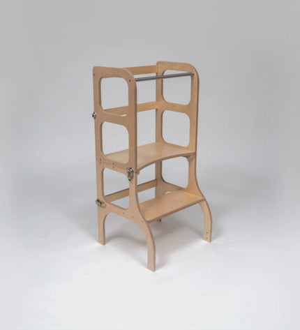 STEP'n'SIT® Convertible 2-in-1 Helper Tower/Table - Natural wood