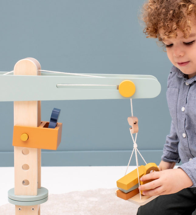 Wooden Construction Crane