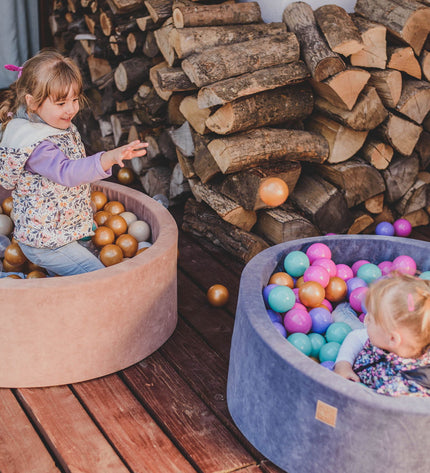 MeowBaby® Baby Foam Ball Pit 90x90x40cm - Model Flower