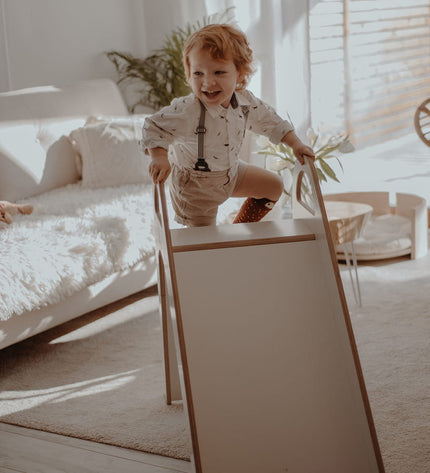Wooden Indoor Scandi Slide for Children 87x46cm