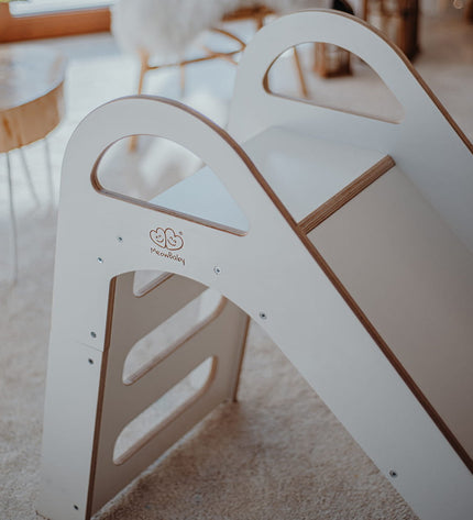 Wooden Indoor Scandi Slide for Children 87x46cm