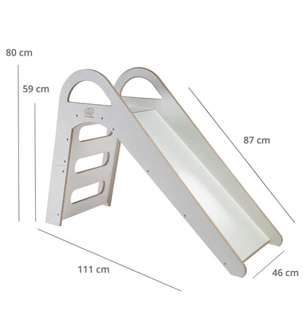 Wooden Indoor Scandi Slide for Children 87x46cm