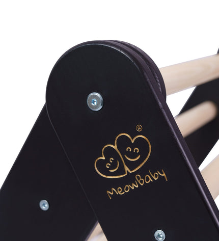 Ladder with a Slide-Climbing Wall - Black