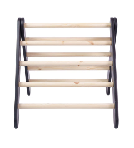 Ladder with a Slide-Climbing Wall - Black