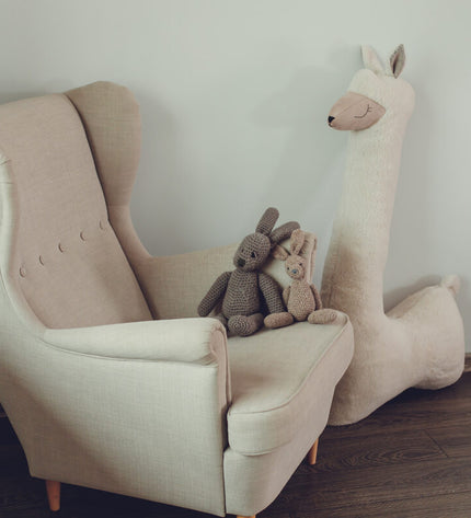Giant Plush Toy Alpaca - Beige