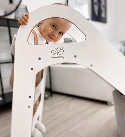 Wooden Indoor Scandi Slide for Children 87x46cm