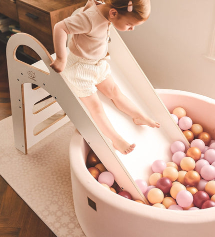 Wooden Indoor Scandi Slide for Children 87x46cm