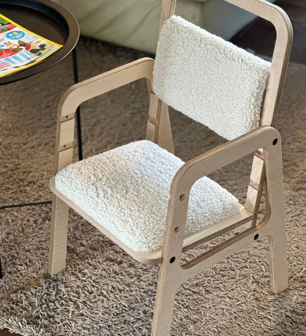 Adjustable Children Chair Luula - Vanilla Lamb