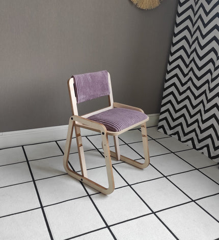 Adjustable Children Montessori Table and Chair Set Julle - Cannon Pink