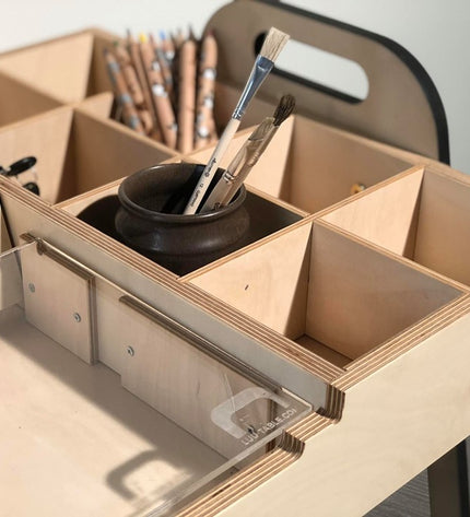 Adjustable Children Montessori Table and Chair Set Julle - Cannon Pink