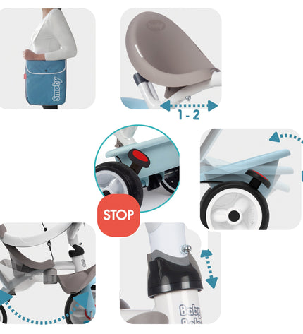 Baby Balade Plus Tricycle - Blue