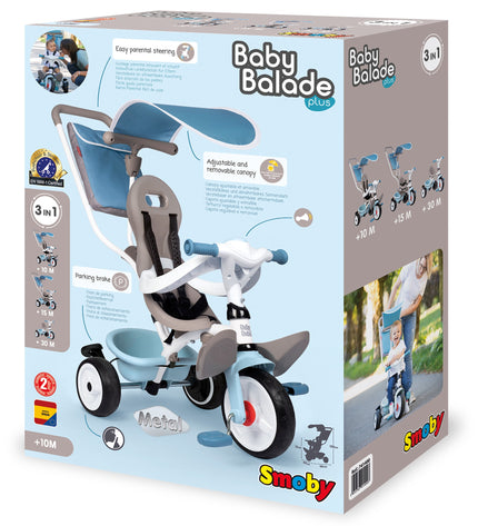 Baby Balade Plus Tricycle - Blue