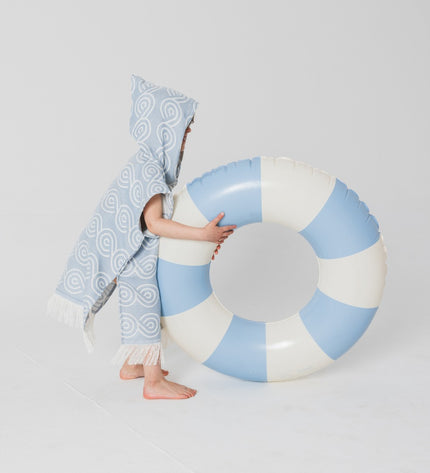 Bamboo Kids Bath Poncho - Light Blue