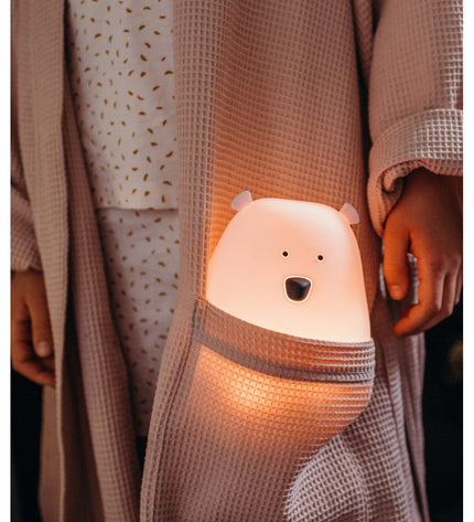 Big Bear Silicone Lamp with Remote - Pink