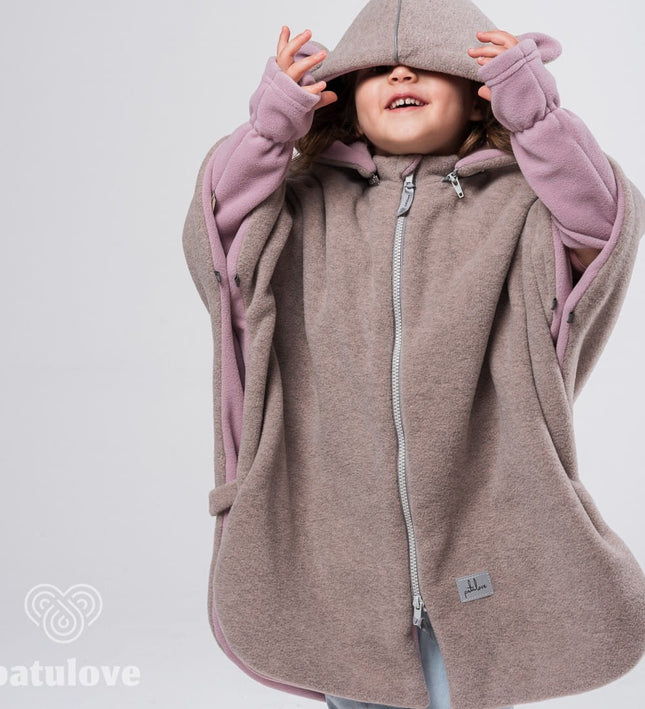 Car Poncho For Kids - Lamb Pink