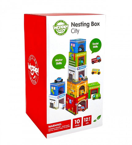 City Vehicles in Boxes Puzzle Cubes