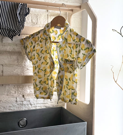 Montessori Wooden Clothes Drying Rack with Storage for Kids