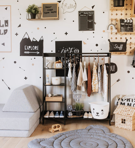 Clothing Rack with Shelves for Toddlers