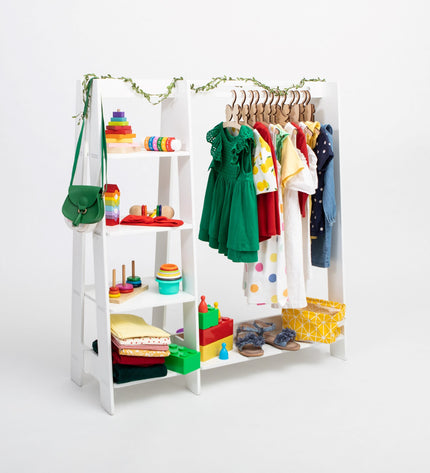 Clothing Rack with Shelves for Toddlers
