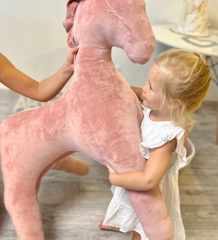 Giant Soft Toy Wingless Pegasus – Dusty Pink