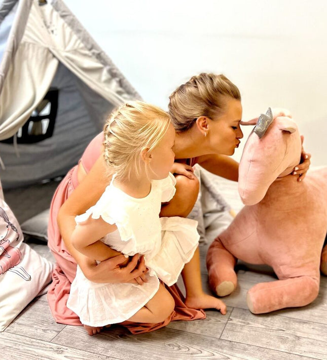 Giant Soft Toy Wingless Pegasus – Dusty Pink