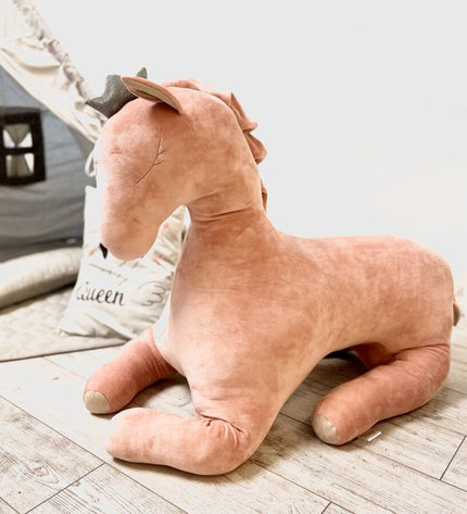 Giant Soft Toy Wingless Pegasus – Dusty Pink