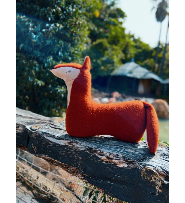 Handmade Fox Soft Toy Pillow