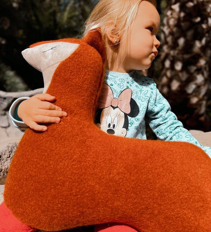 Handmade Fox Soft Toy Pillow