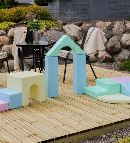 Soft Play 10 Foam Block Set - Light Pastel Creativity