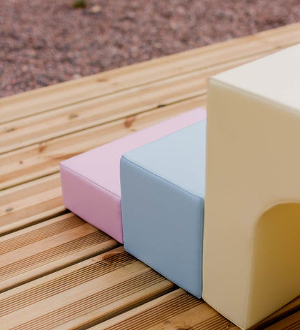 Soft Play 10 Foam Block Set - Light Pastel Creativity
