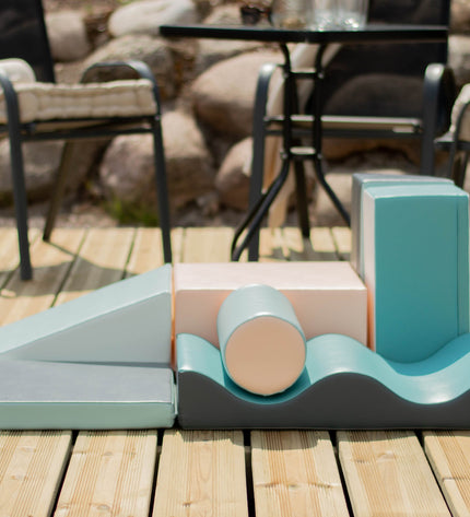 Soft Play 7 Foam Block Set - Light Pastel Discoverer