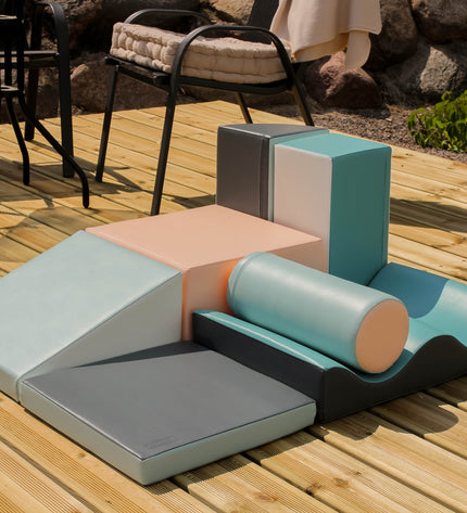 Soft Play 7 Foam Block Set - Light Pastel Discoverer