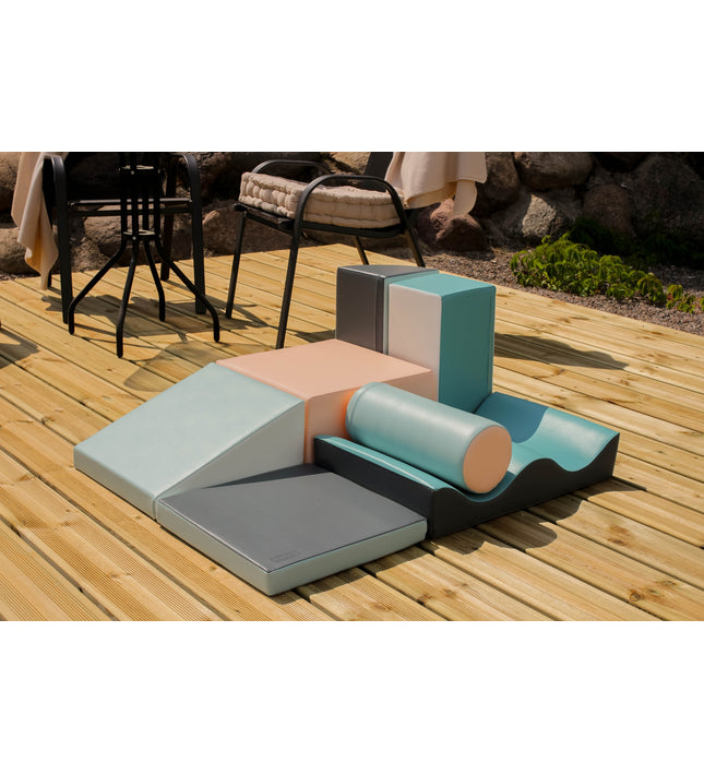 Soft Play 7 Foam Block Set - Light Pastel Discoverer
