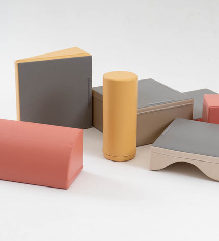 Soft Play 7 Foam Block Set - Pastel Pink Discoverer