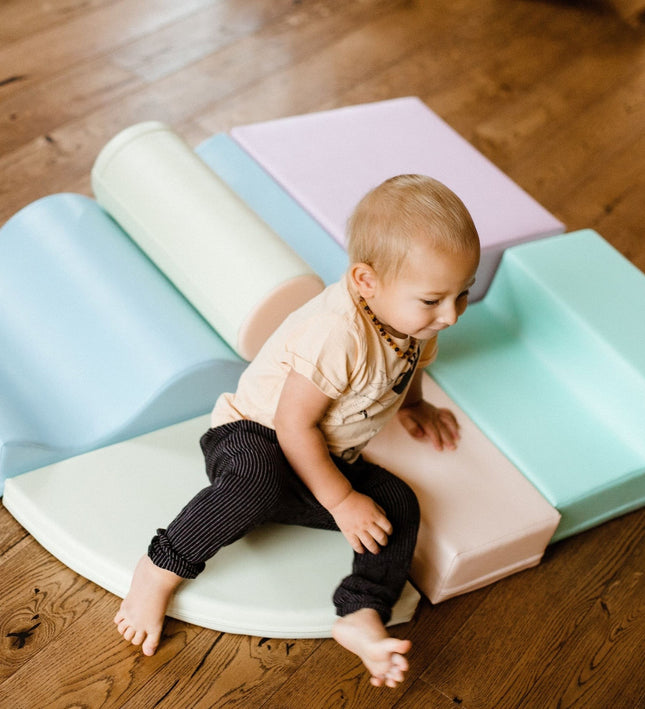 Soft Play 6 Foam Block Set - Light Pastel Explorer