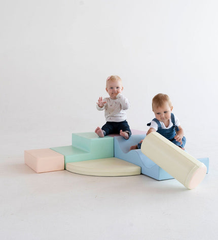 Soft Play 6 Foam Block Set - Light Pastel Explorer