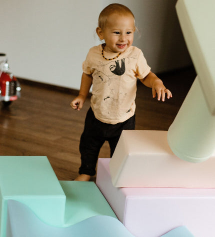 Soft Play 6 Foam Block Set - Light Pastel Explorer