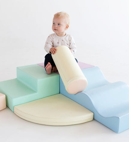 Soft Play 6 Foam Block Set - Light Pastel Explorer