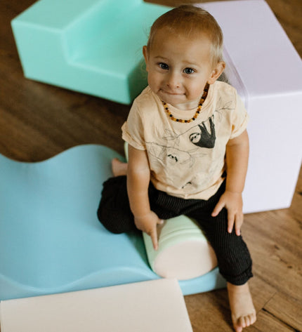 Soft Play 6 Foam Block Set - Light Pastel Explorer