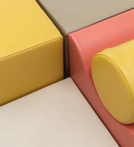 Soft Play 6 Foam Block Set - Pastel Pink Explorer