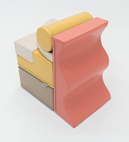 Soft Play 6 Foam Block Set - Pastel Pink Explorer