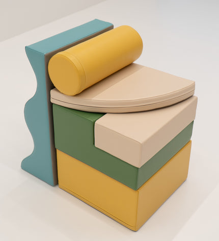 Soft Play 6 Foam Block Set - Pastel Turquoise Explorer
