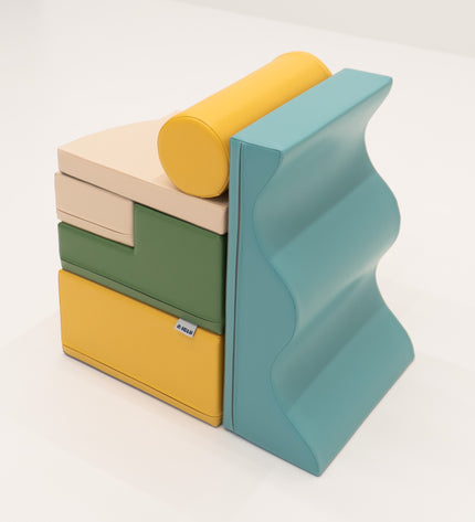 Soft Play 6 Foam Block Set - Pastel Turquoise Explorer