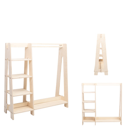 Clothing Rack with Shelves for Toddlers
