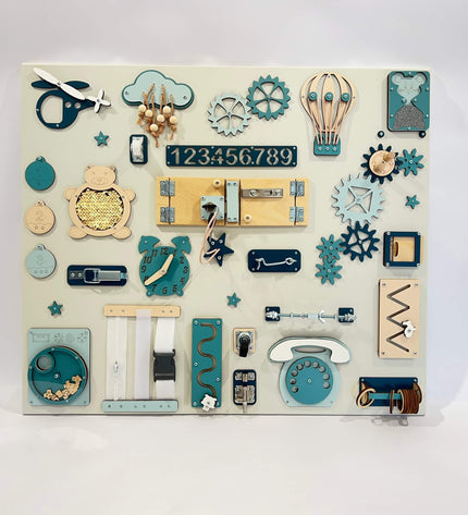 Large Montessori busy board for learning (60×70 cm)