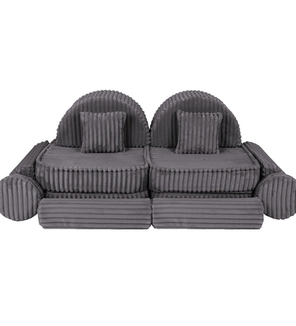 Medium Modular Sofa for Kids - Churros Jurassic Grey Plus