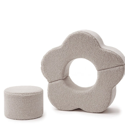 MeowBaby® Foam Flower Shape Set, 3 Elements, Bearly Light Grey