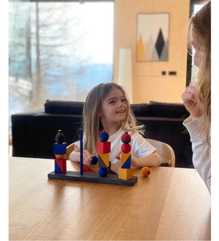 Montessori-inspired Modern Stacking Toy Modern X